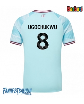 Burnley Lesley Ugochukwu #8 Tricou Fotbal Replică 2025-26 Barbati Deplasare